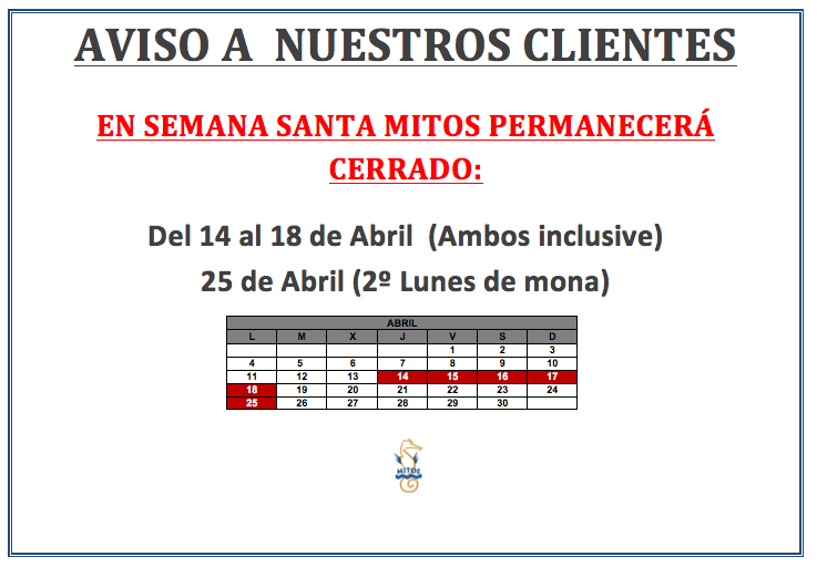 Cartel aviso